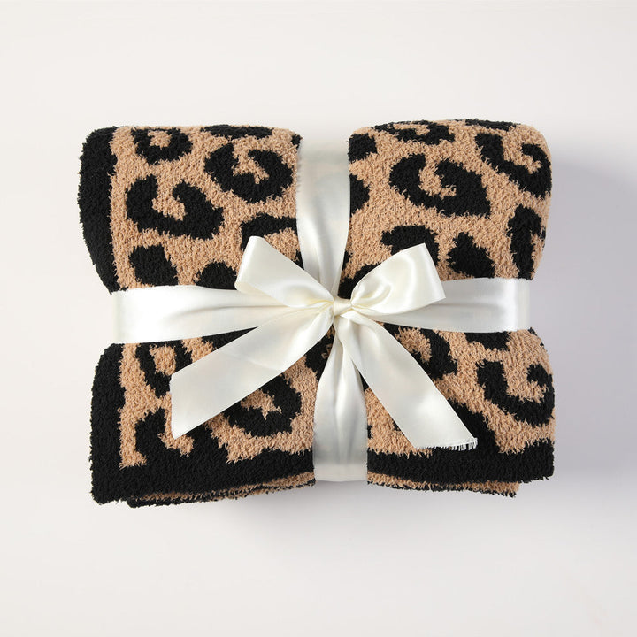 Luxury Leopard Print Throw