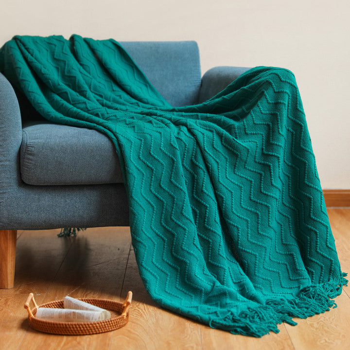 Cosy Textured Throw Blanket