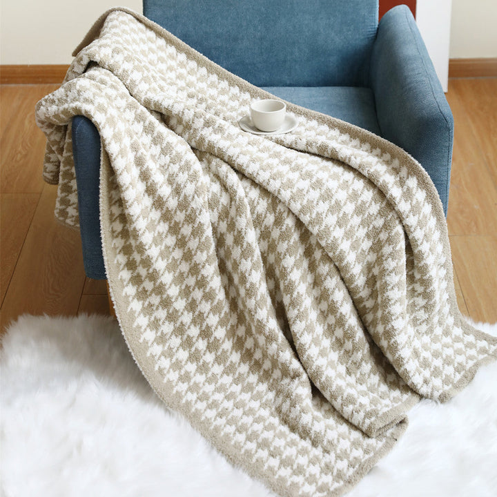 Cosy Knitted Throw Blanket
