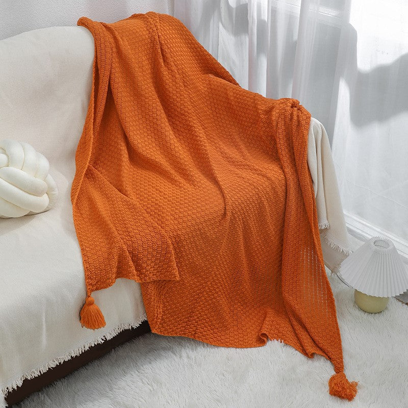 Cosy Woven Throw Blanket