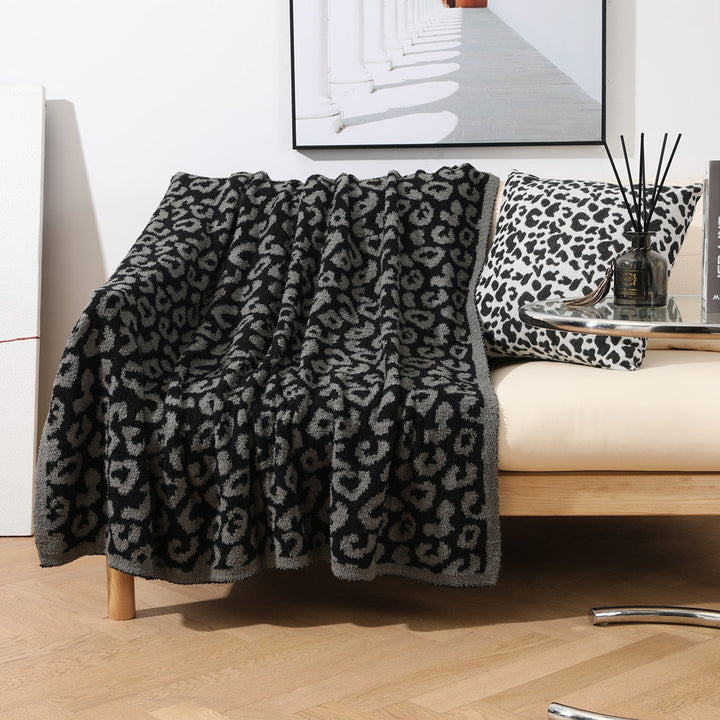 Luxury Leopard Print Throw