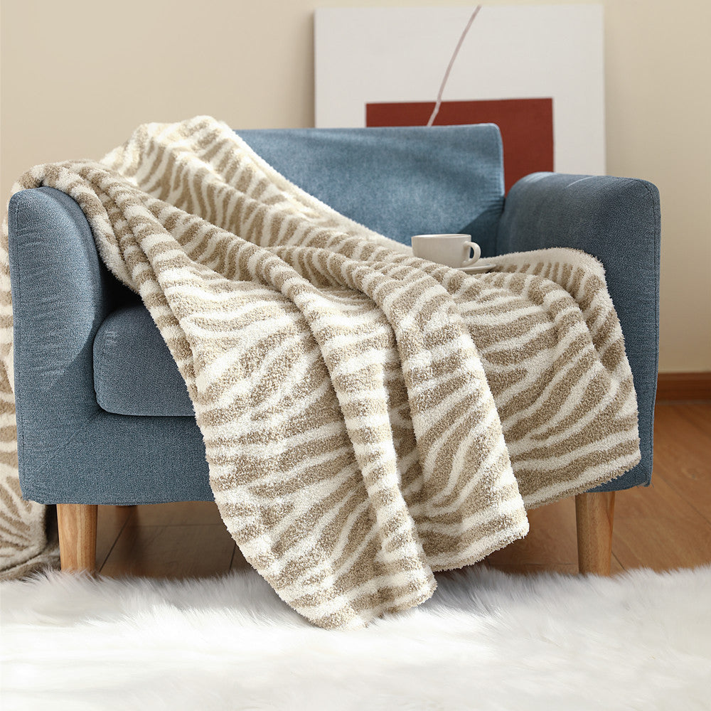 Cosy Knitted Throw Blanket