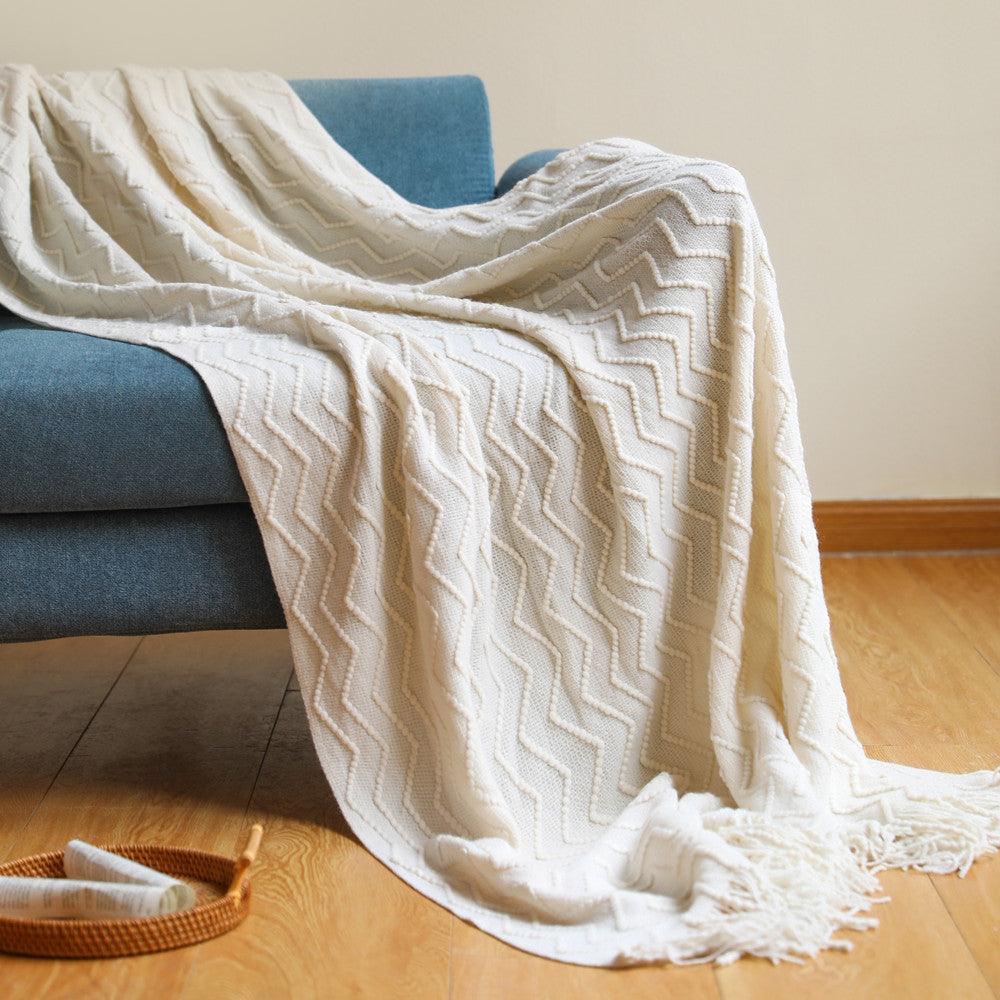 Cosy Textured Throw Blanket