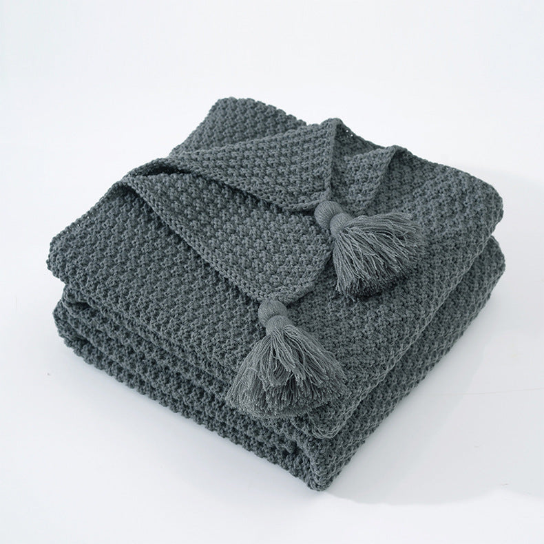 Cosy Woven Throw Blanket