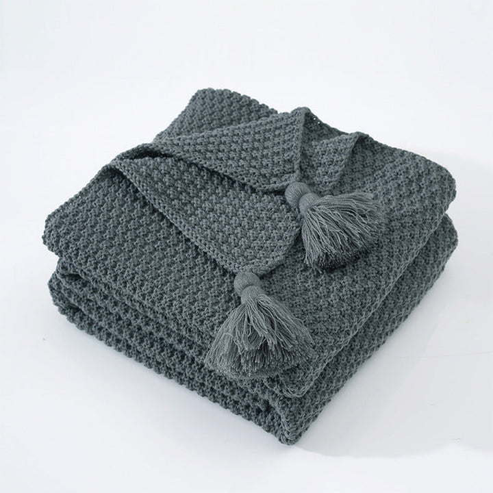 Cosy Woven Throw Blanket