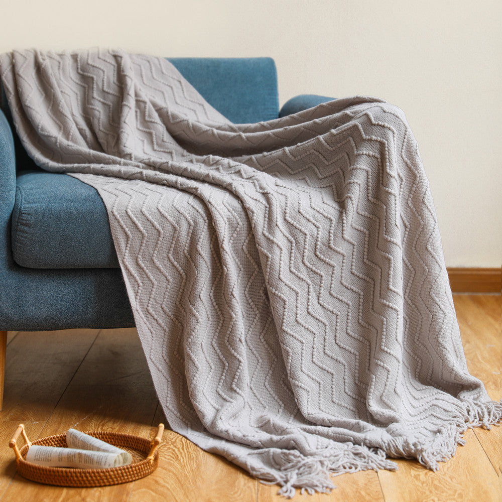 Cosy Textured Throw Blanket