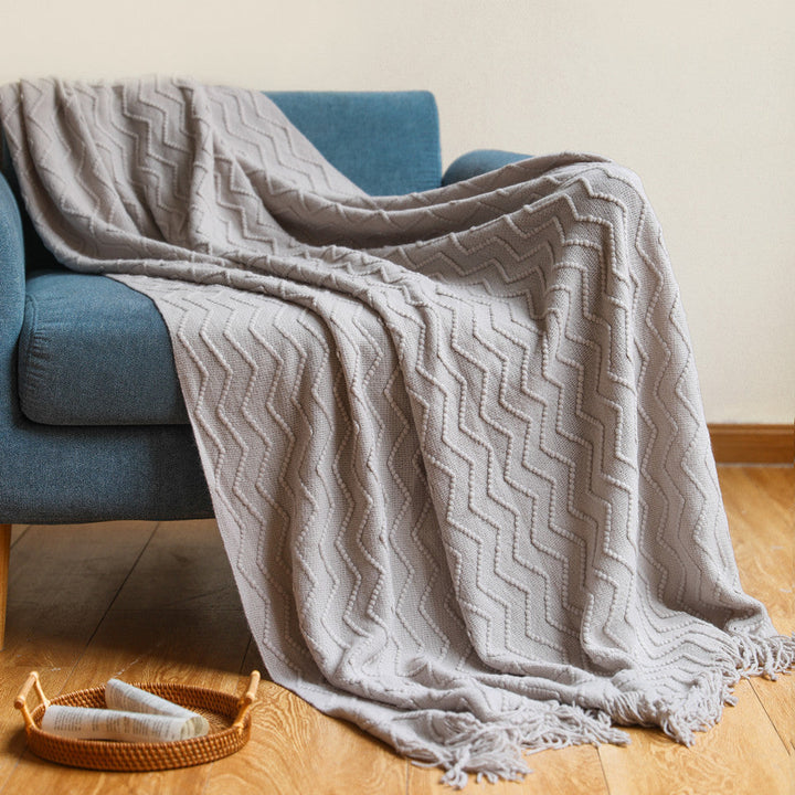 Cosy Textured Throw Blanket