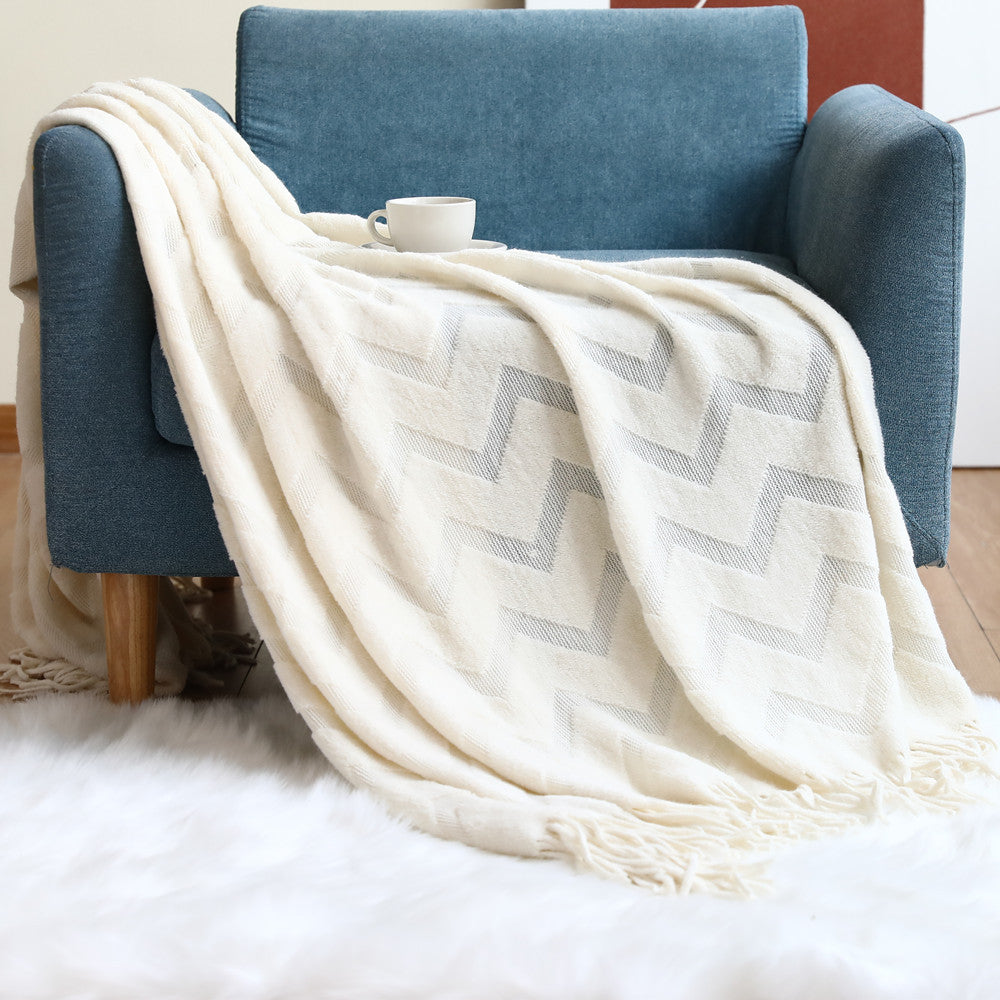 Cosy Textured Throw Blanket