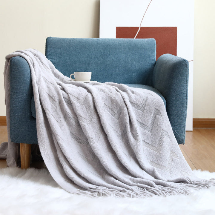 Cosy Textured Throw Blanket