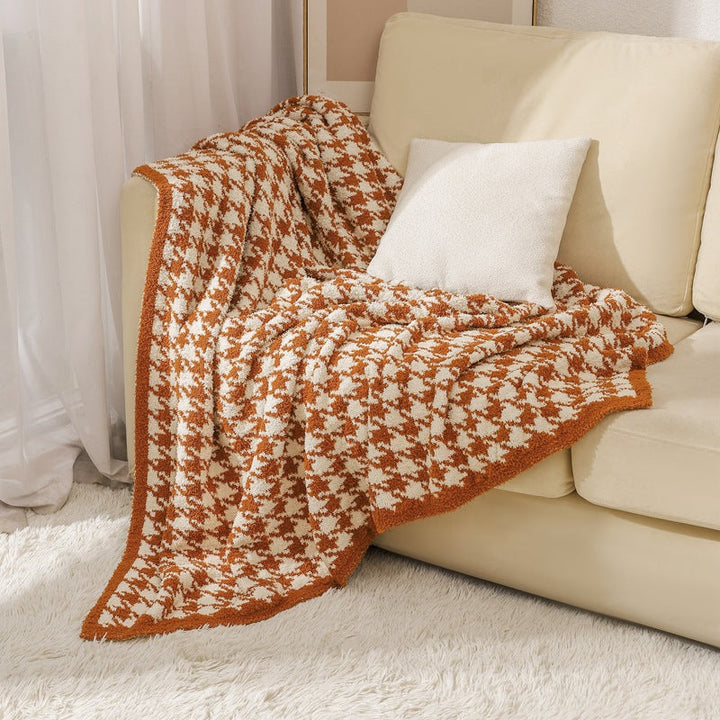 Cosy Knitted Throw Blanket