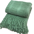 Snugleigh™ Handcrafted Textured Knit Throw Blanket in Nine Colours
