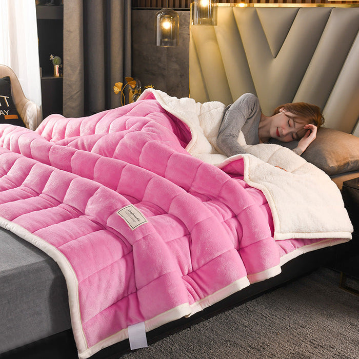 Snugleigh™ Flannel Fleece Winter Blanket, Breathable Warmth for Bed or Sofa