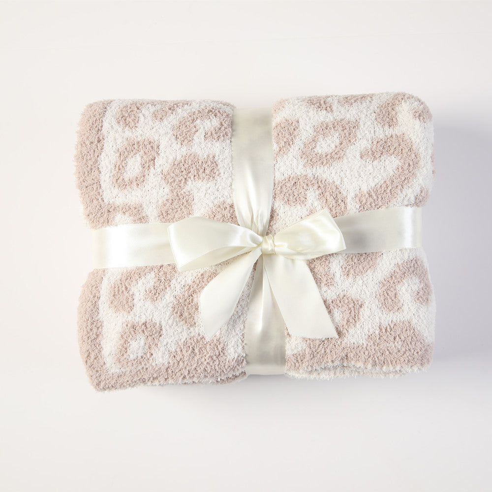 Luxury Leopard Print Throw