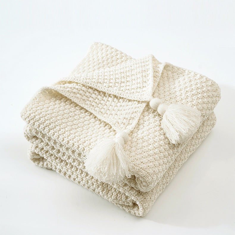 Cosy Woven Throw Blanket