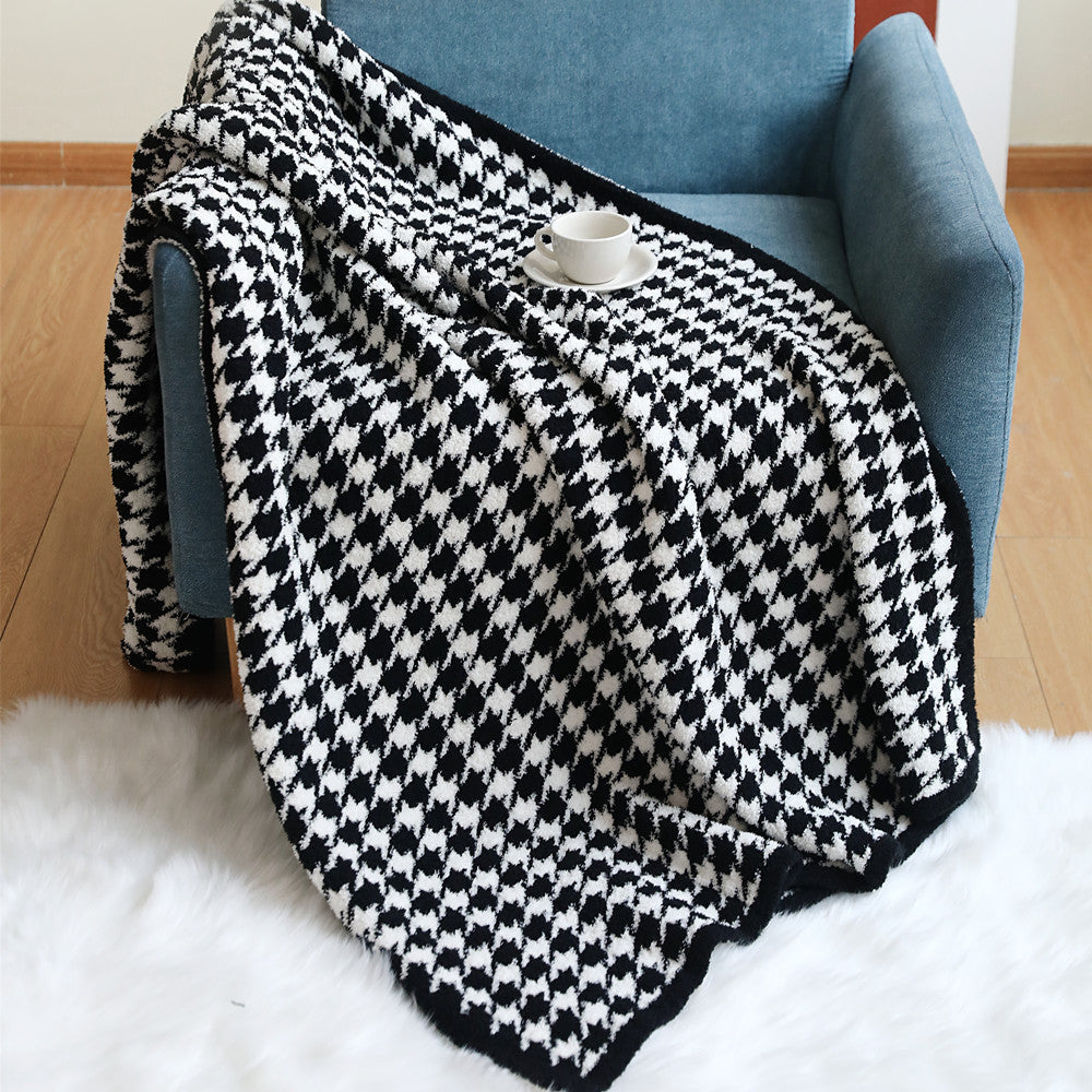 Cosy Knitted Throw Blanket