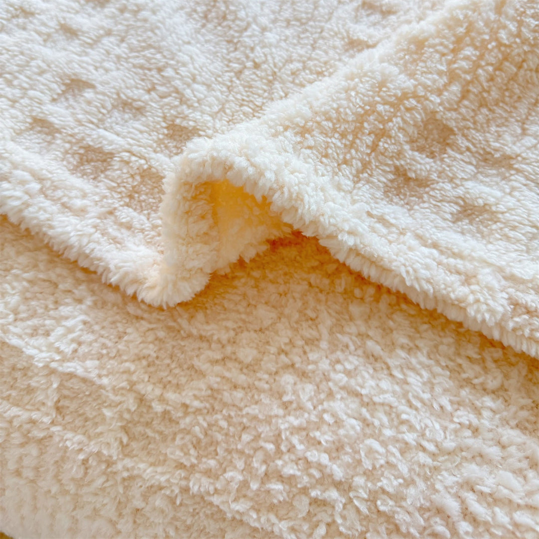 Plush Textured Throw Blanket