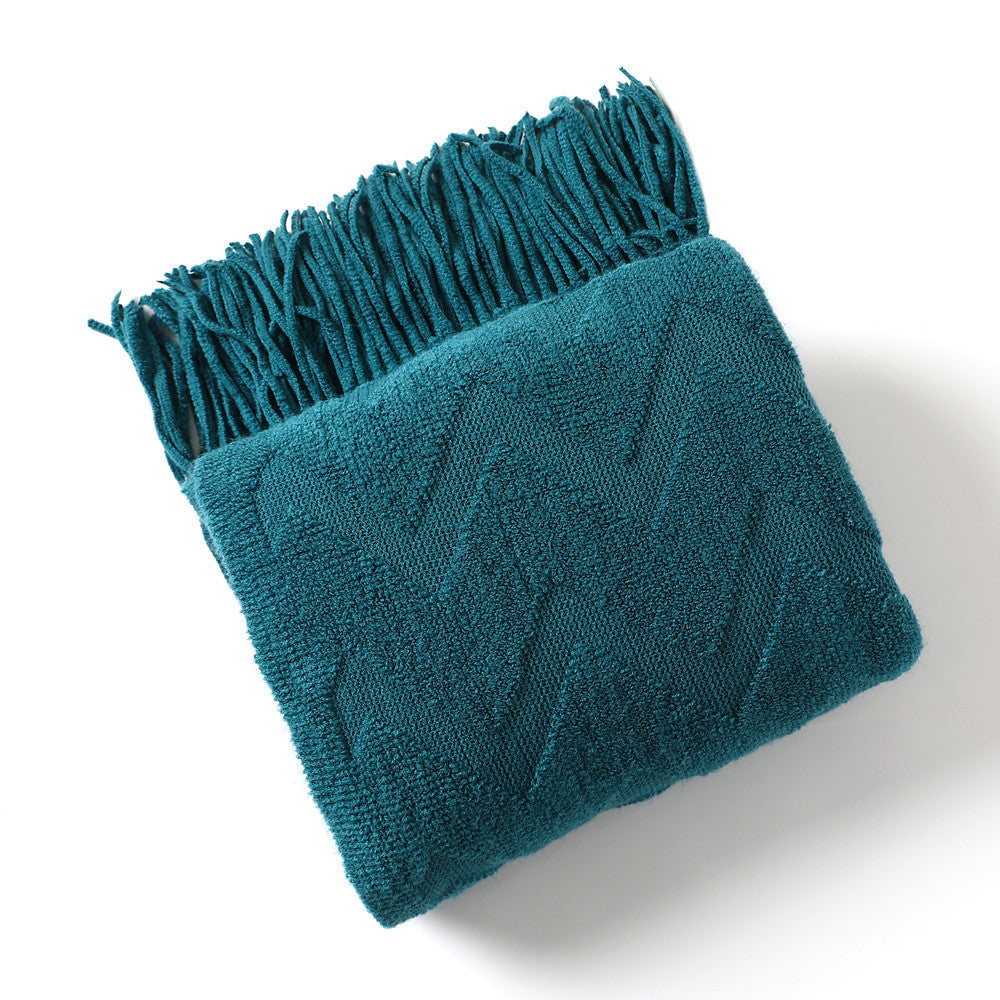 Cosy Textured Throw Blanket