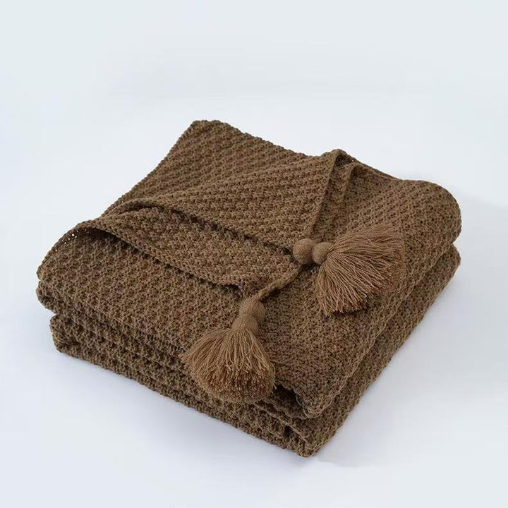 Cosy Woven Throw Blanket