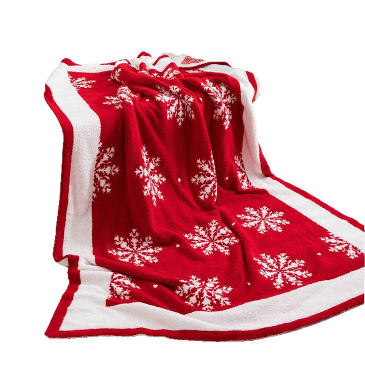 Cosy Holiday Snowflake Throw Blanket