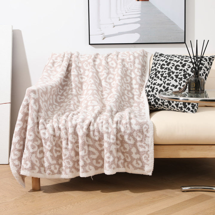Luxury Leopard Print Throw