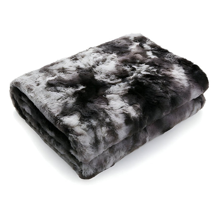 Soft Velour Winter Blanket – Warm Coral Fleece Blanket in Batik Style
