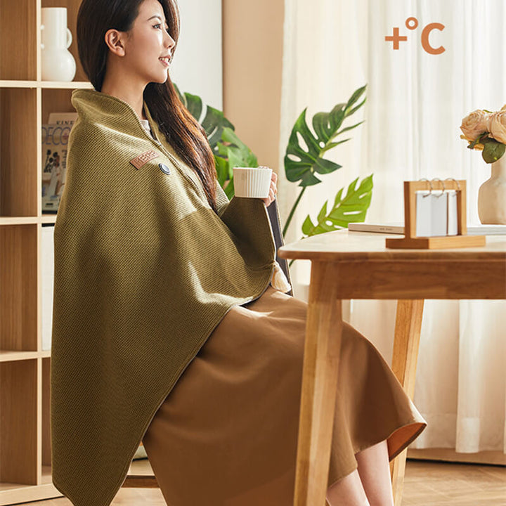 CozyWarm USB Heated Blanket – Portable Electric Throw with 3 Heat Settings &amp; Soft Fleece Fabric