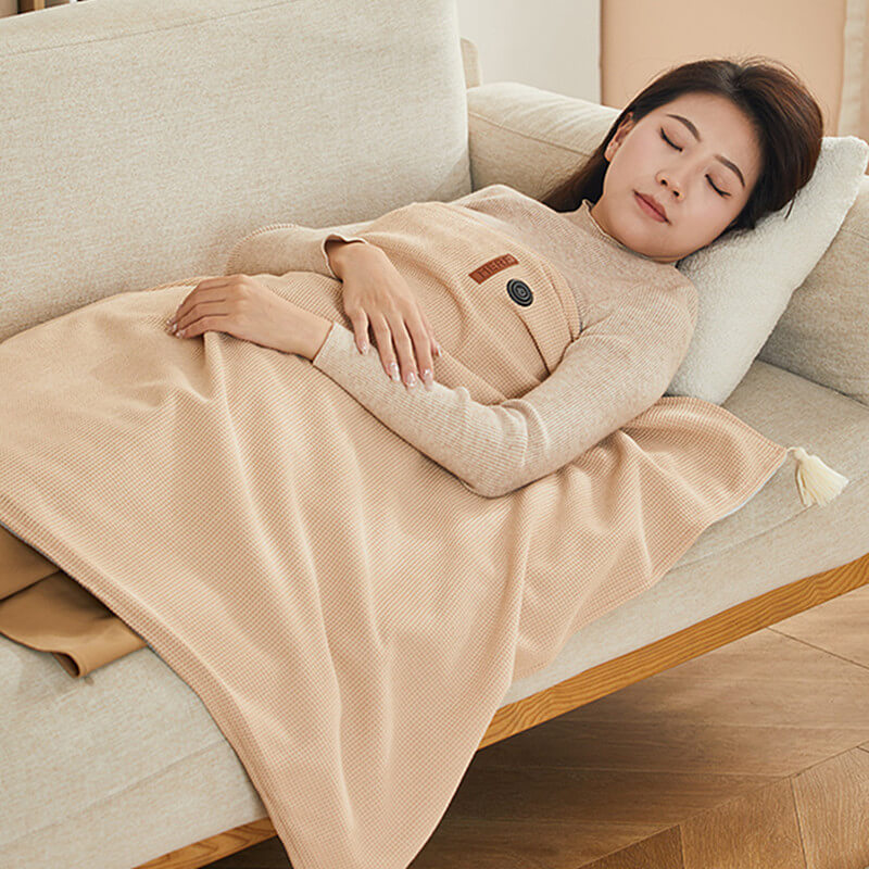 CozyWarm USB Heated Blanket – Portable Electric Throw with 3 Heat Settings &amp; Soft Fleece Fabric