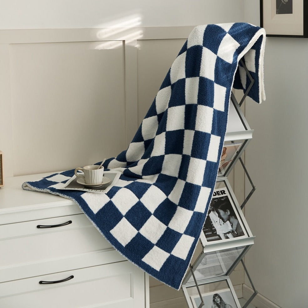 COLORFUL CHECKERBOARD THROW