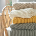 Snugleigh™ Chunky Knit Throw Blanket with Soft Cashmere-Feel Touch