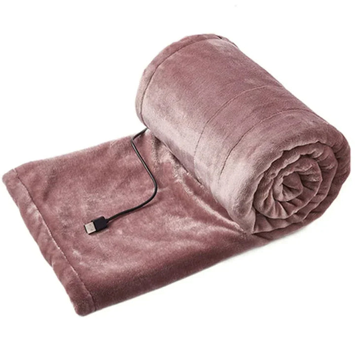 ElectricCuddle USB Heated Fleece Blanket – Portable &amp; Adjustable