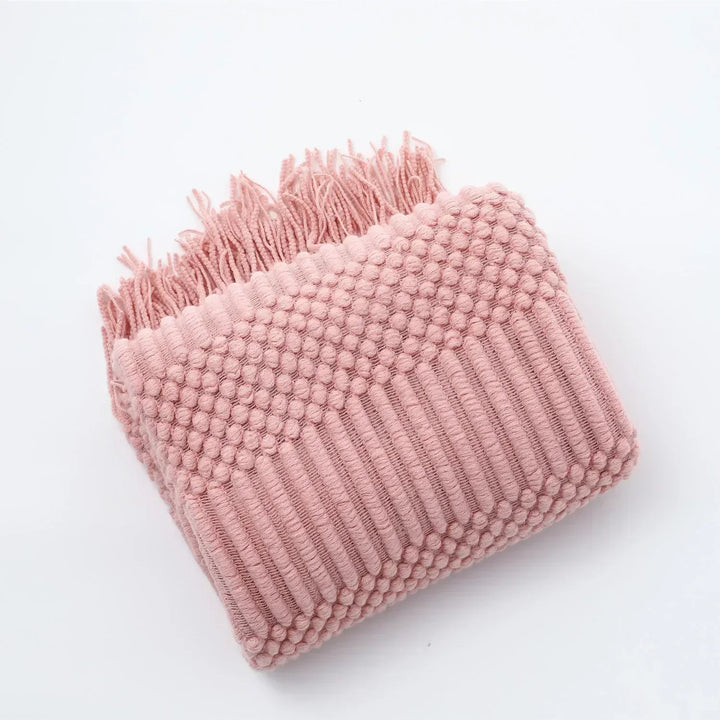 Nordic Style Thick Knitted Blanket