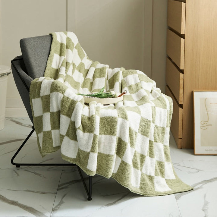COLORFUL CHECKERBOARD THROW