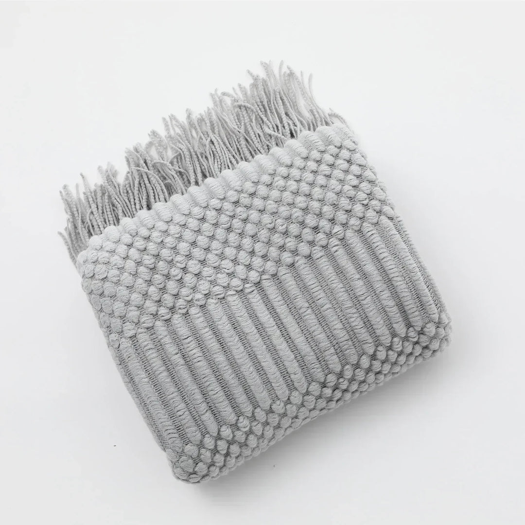Nordic Style Thick Knitted Blanket