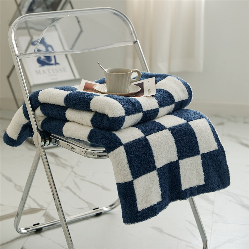 COLORFUL CHECKERBOARD THROW