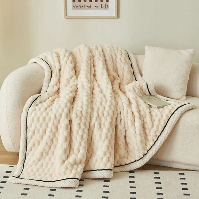 Snugleigh™ Sherpa Fleece Throw Blanket with Cloud-Soft Nubbed Texture