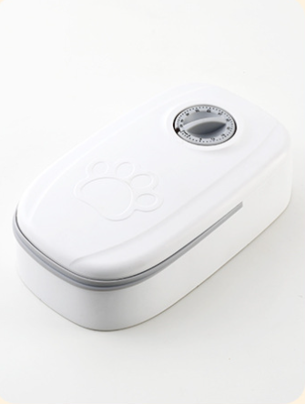 Snugleigh Timed pet feeder with dial lid, no power needed