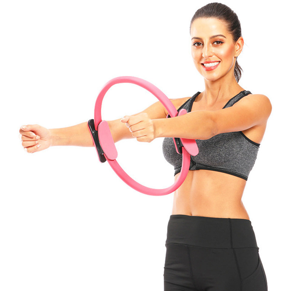 Pilates ring with padded handles