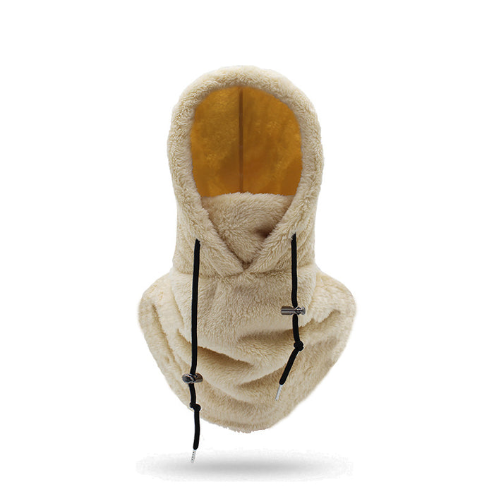 Snugleigh Plush Fleece Hood with Neck Scarf and Drawstring
