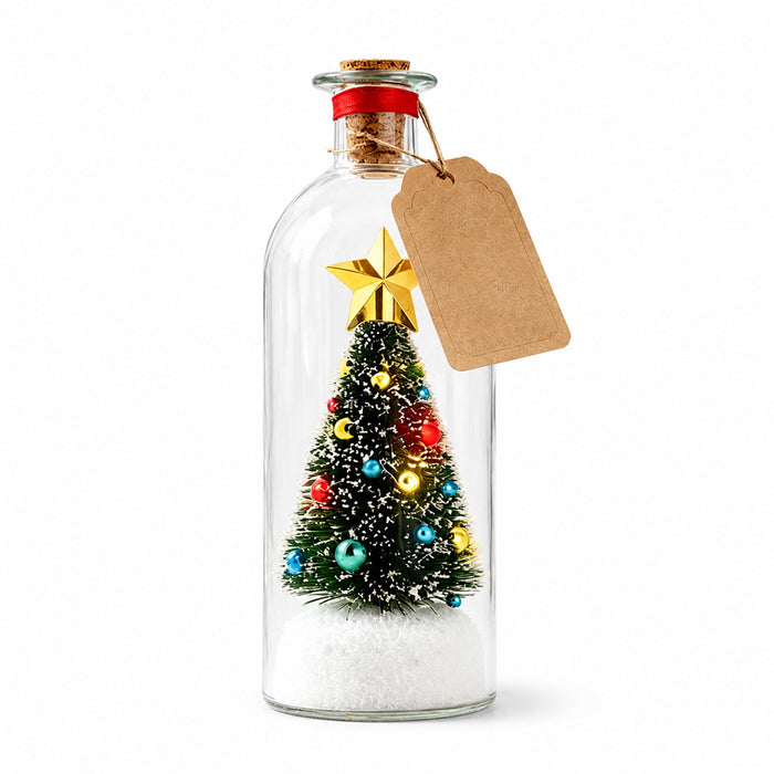 Snugleigh Light-Up Christmas Tree Wishing Bottle with Voice Recorder