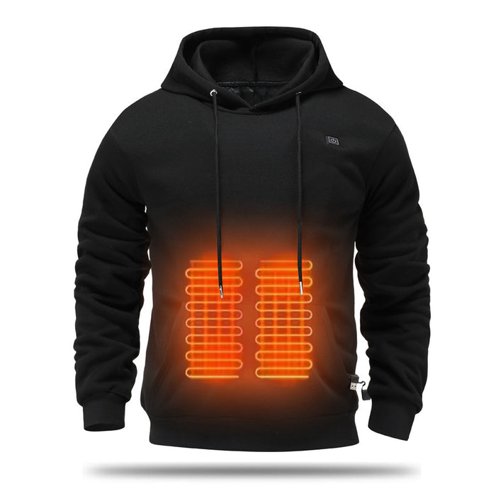 Snugleigh Men's USB Heated Hoodie with Fleece Lining