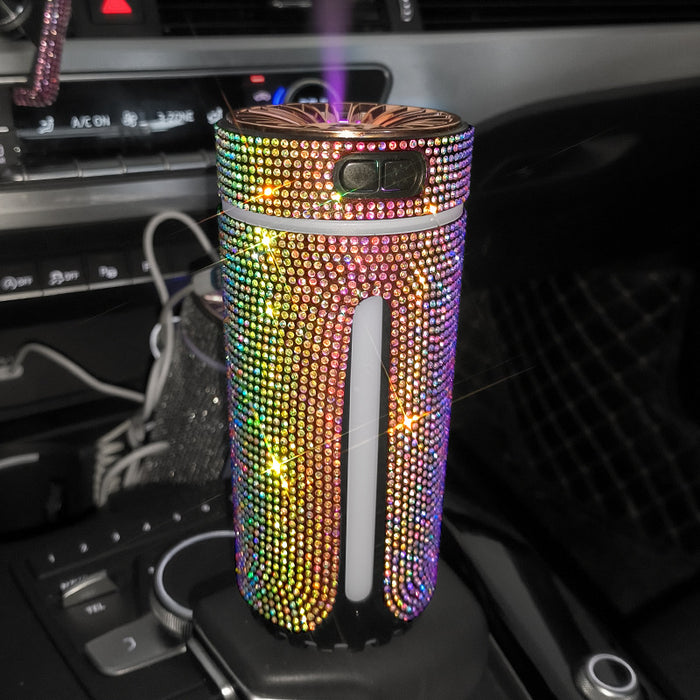 Snugleigh Rhinestone car diffuser with colour mood light
