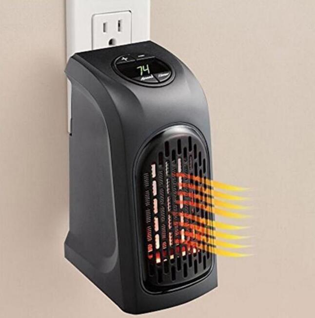 Snugleigh Mini Plug-in Ceramic Heater 500W with 12-Hour Timer