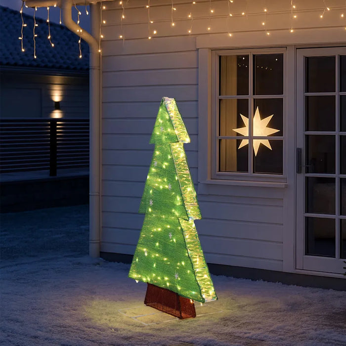 Snugleigh Lighted Outdoor Christmas Tree Silhouette, 120 cm