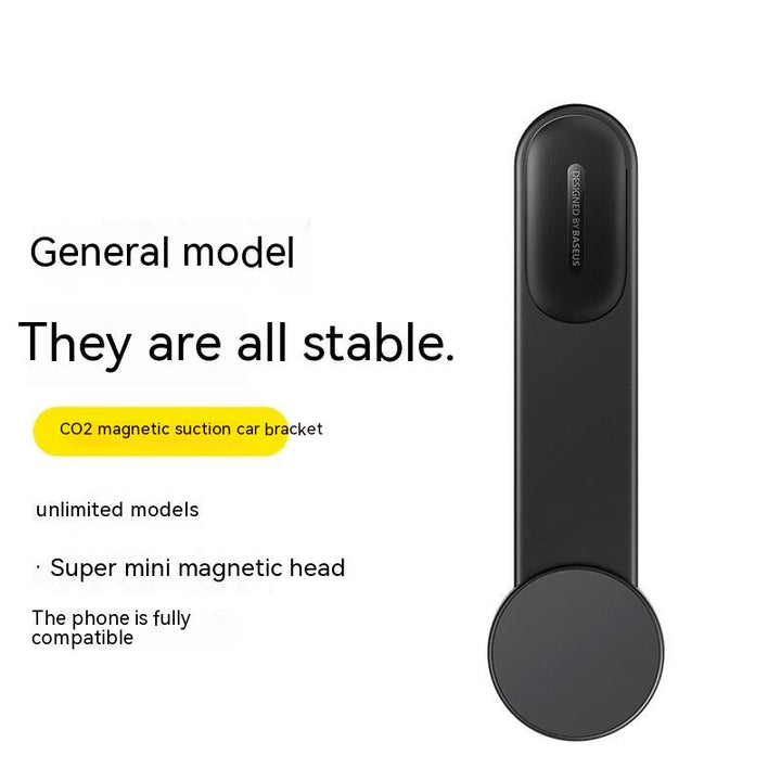Magnetic phone mount with bendable arm on dashboard