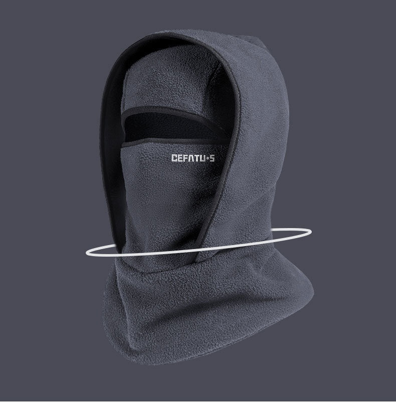 Polar fleece balaclava with eye opening