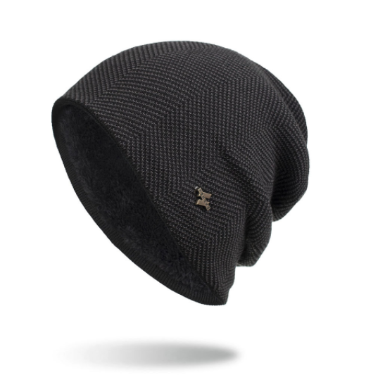 Snugleigh Slouchy Knitted Beanie with Thick Plush Lining