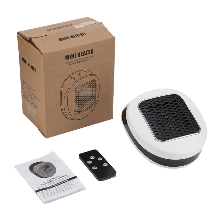 White plug-in socket heater with LED display