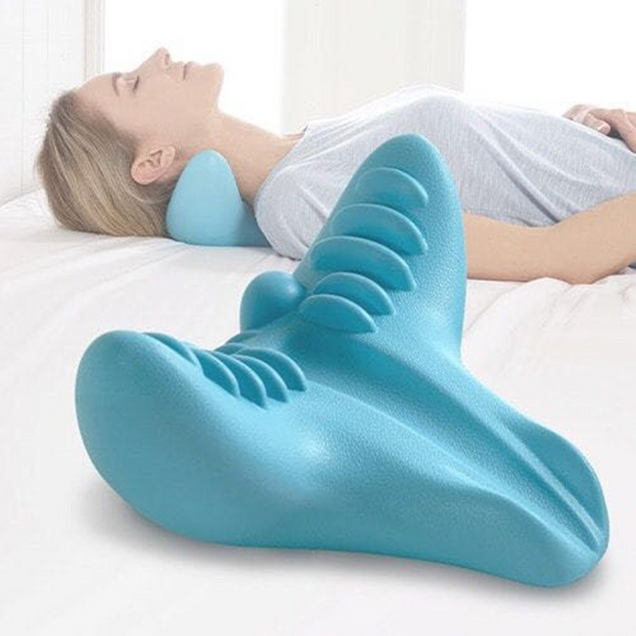 Snugleigh Contoured foam neck pillow with massage nodes