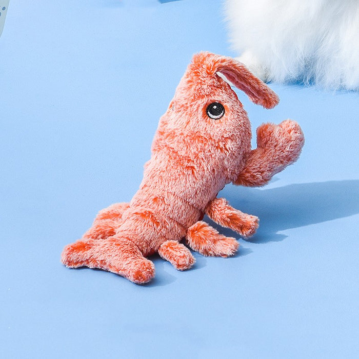 Snugleigh Flopping lobster cat toy with touch-activated tail