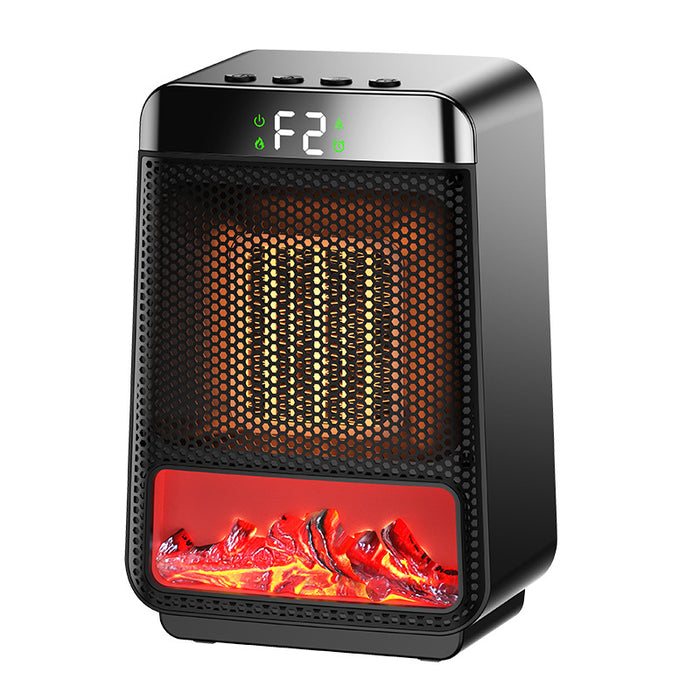 Snugleigh Compact fan heater with flickering flame effect